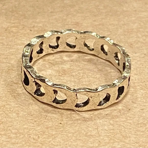 Set Of 2 Silver Bands Men’s Rings Sizes 9 & 11 New! - Picture 3 of 5